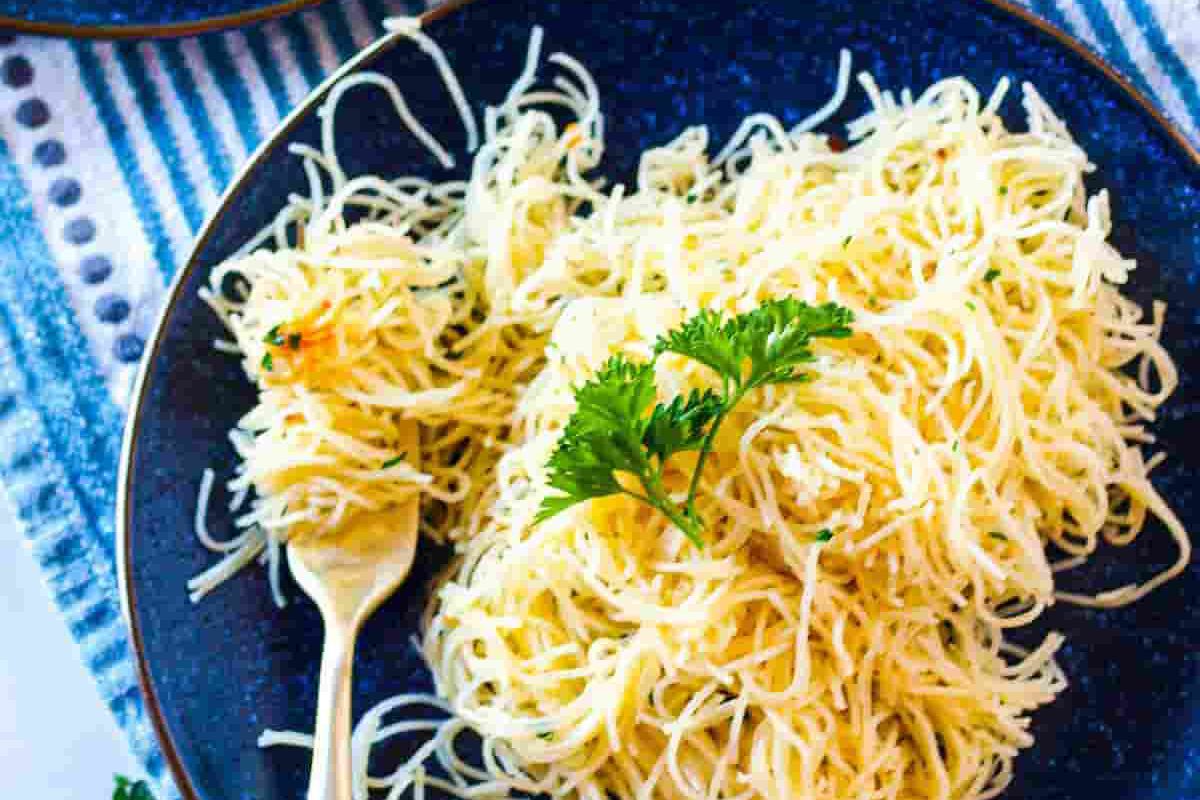 Angel Hair Pasta Recipe with Garlic Butter