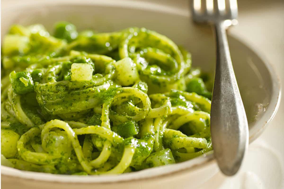 Zucchini pasta from searching for Italy