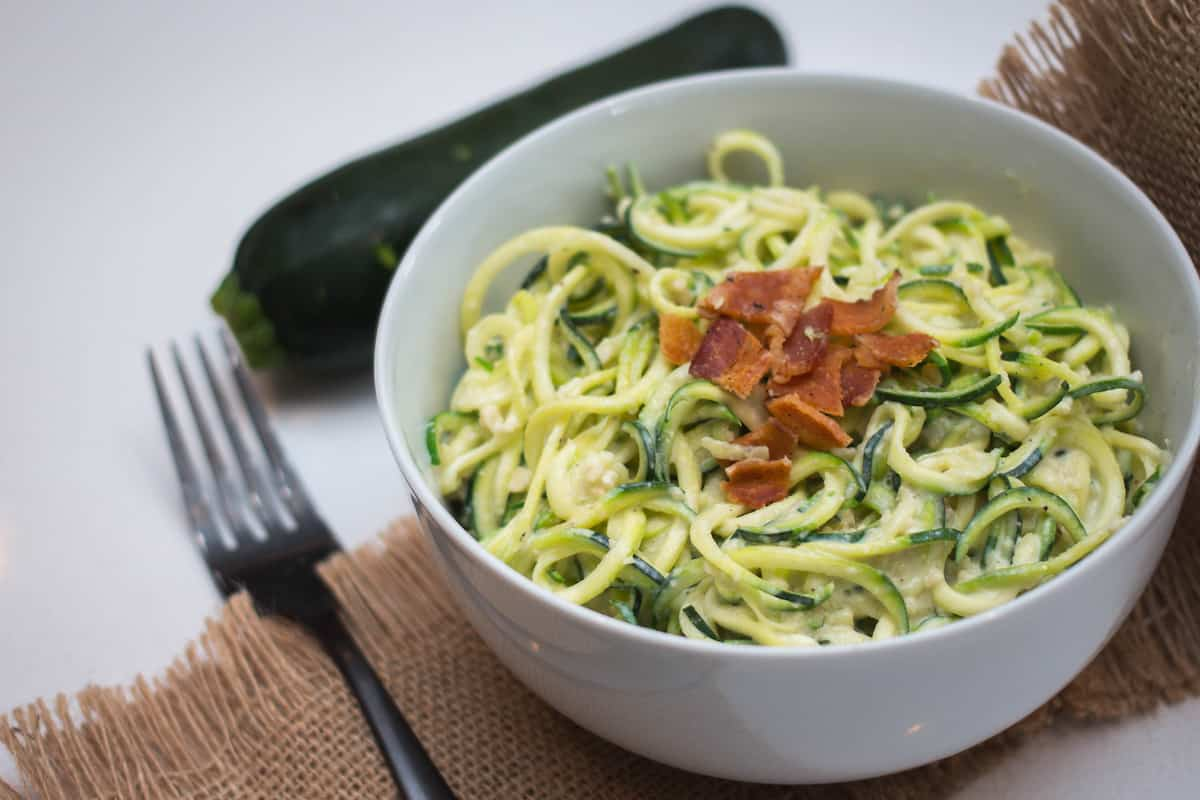 Zucchini pasta from searching for Italy