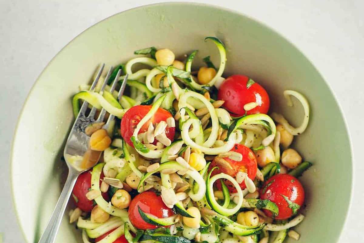 Zucchini Pasta Caprese