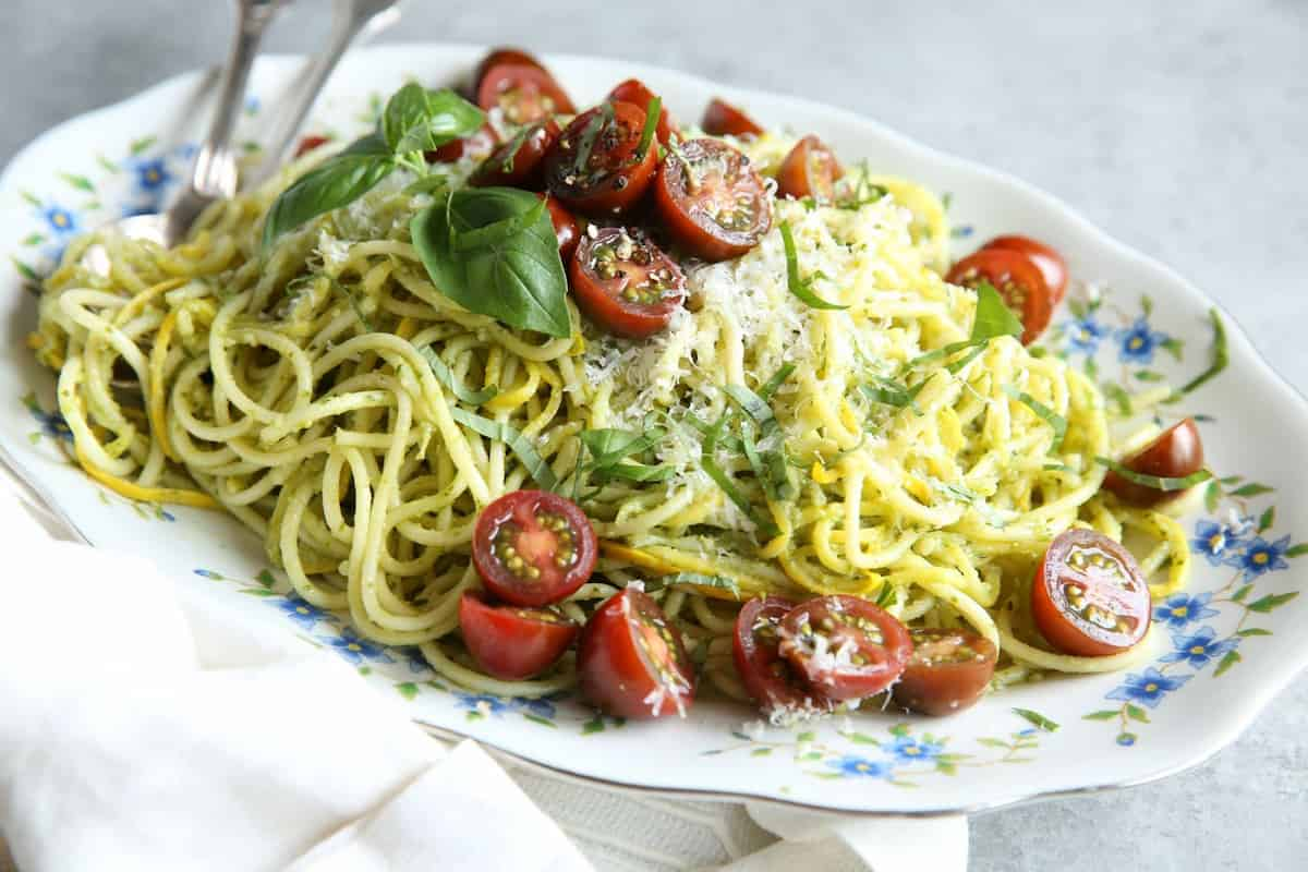 Greek Chicken Zucchini Noodles