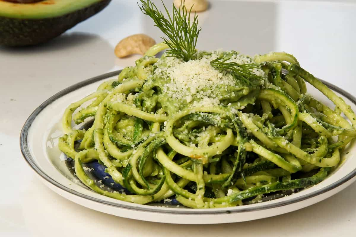 Noodles and Company Zucchini Noodles with Pesto