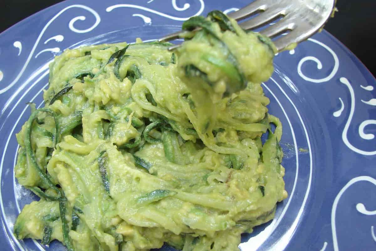 Zucchini pasta from searching for Italy