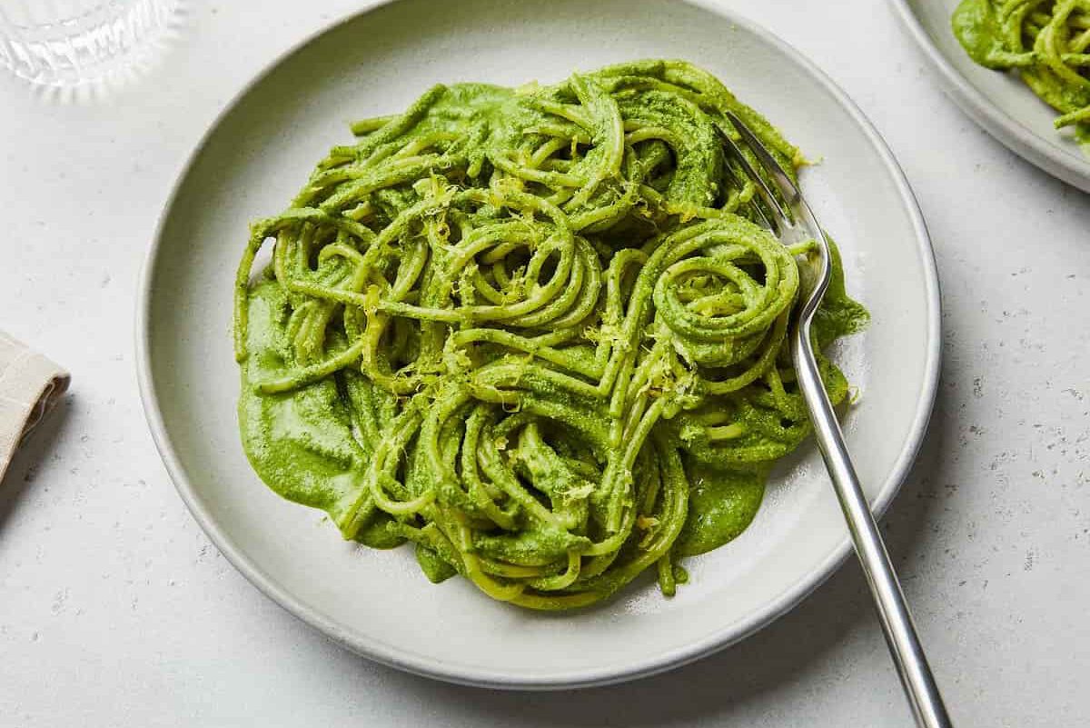 Zucchini pasta from searching for Italy