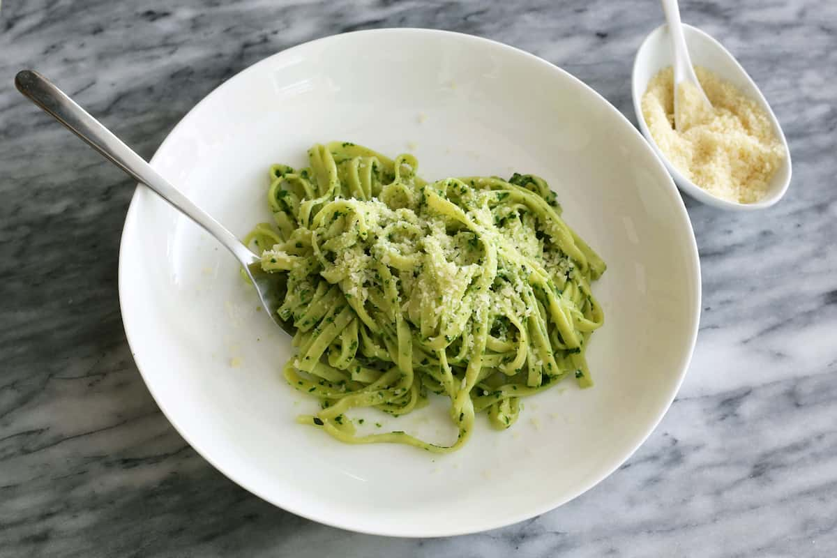 Noodles and Company Zucchini Noodles with Pesto